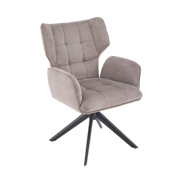 Въртящ се трапезен стол CIELO 1 бр. сив