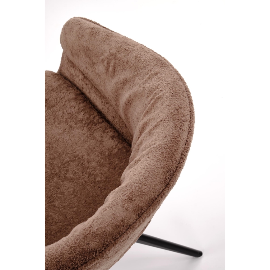 Въртящ се трапезен стол LIND, 1 бр., кафяв