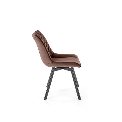 Въртящ се трапезен стол OMBRA, 1 бр., кафяв