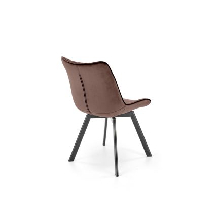Въртящ се трапезен стол OMBRA, 1 бр., кафяв