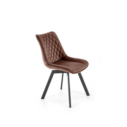 Въртящ се трапезен стол OMBRA, 1 бр., кафяв
