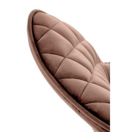 Въртящ се трапезен стол OMBRA, 1 бр., кафяв