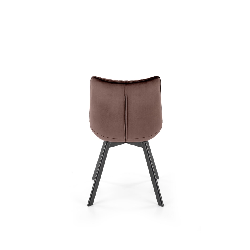 Въртящ се трапезен стол OMBRA, 1 бр., кафяв