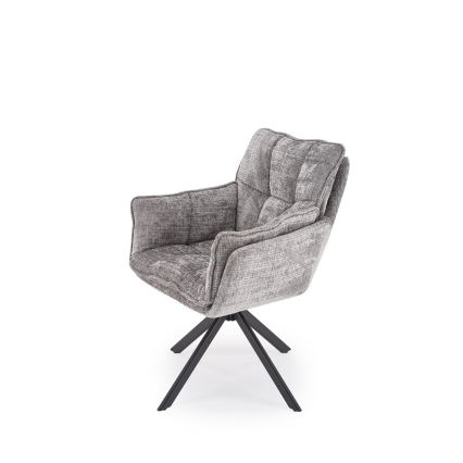 Въртящ се трапезен стол VENT, 1 бр., сив