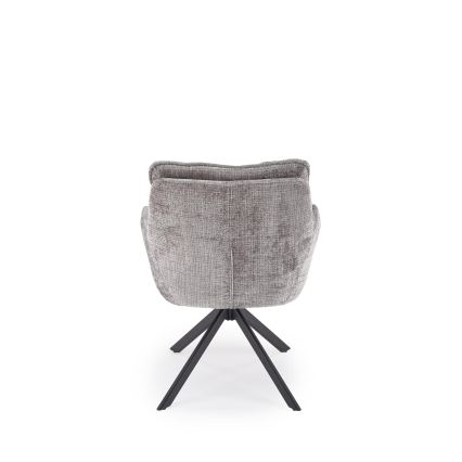 Въртящ се трапезен стол VENT, 1 бр., сив