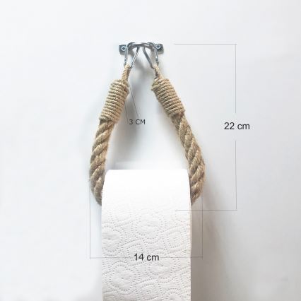 Въже за тоалетна хартия BORU 22x14 cм кафяво