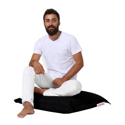 Възглавница за под 70x70 см черен