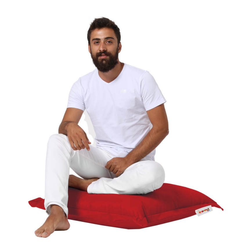 Възглавница за под 70x70 см червен