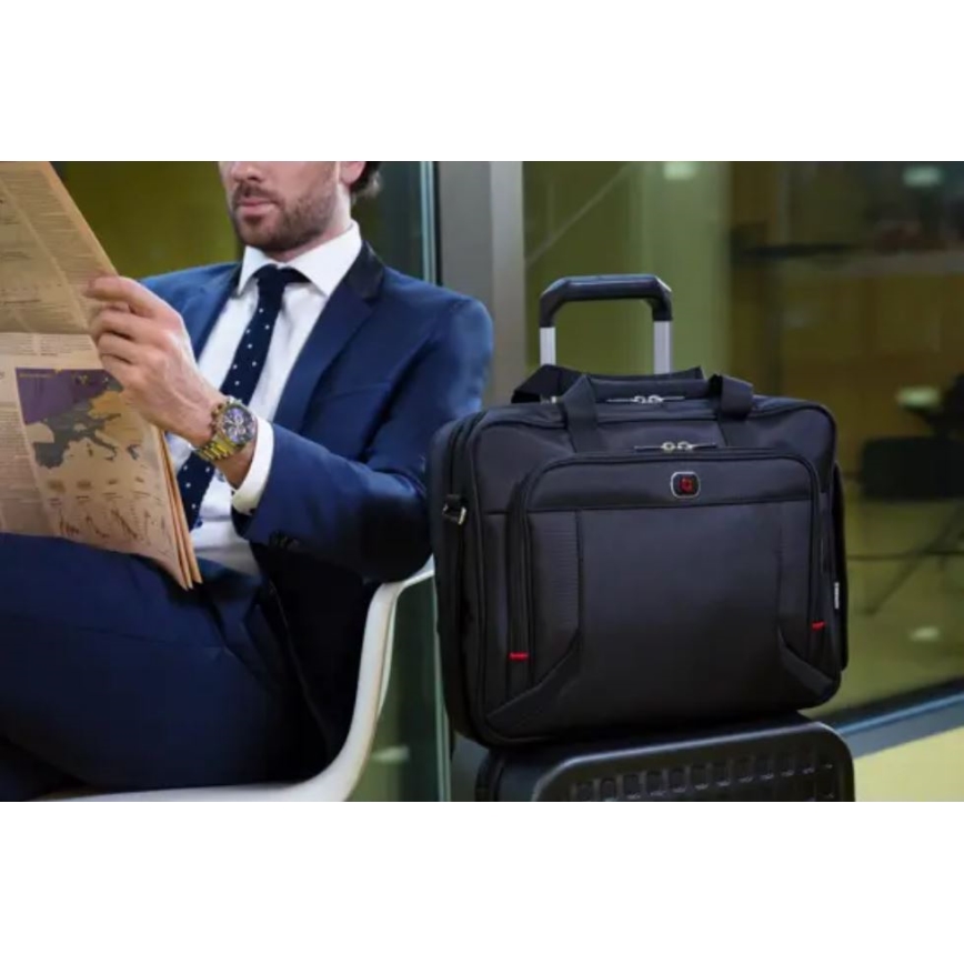 Wenger - Чанта за лаптоп 15 l 16" с джоб за таблет 10" Prospectus черен