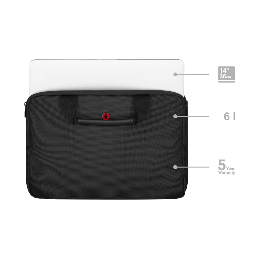 Wenger - Чанта за лаптоп 6 l 14" Guyde черен