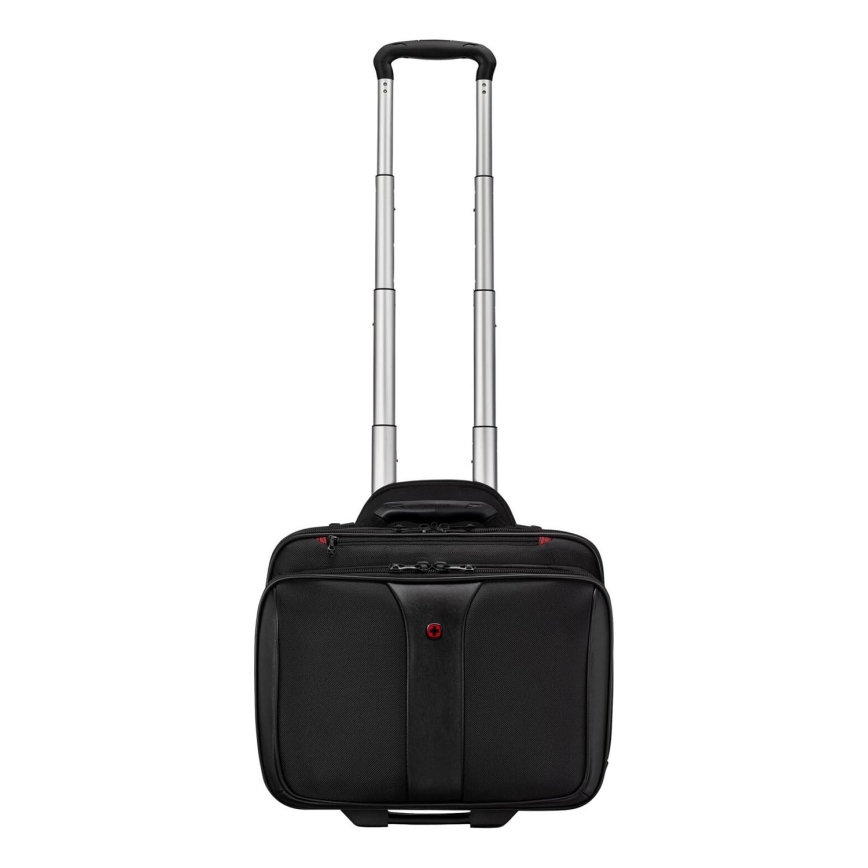 Wenger - Пътнически куфар на колела 25 l 17" + чанта за лаптоп 15,6" Patriot черен