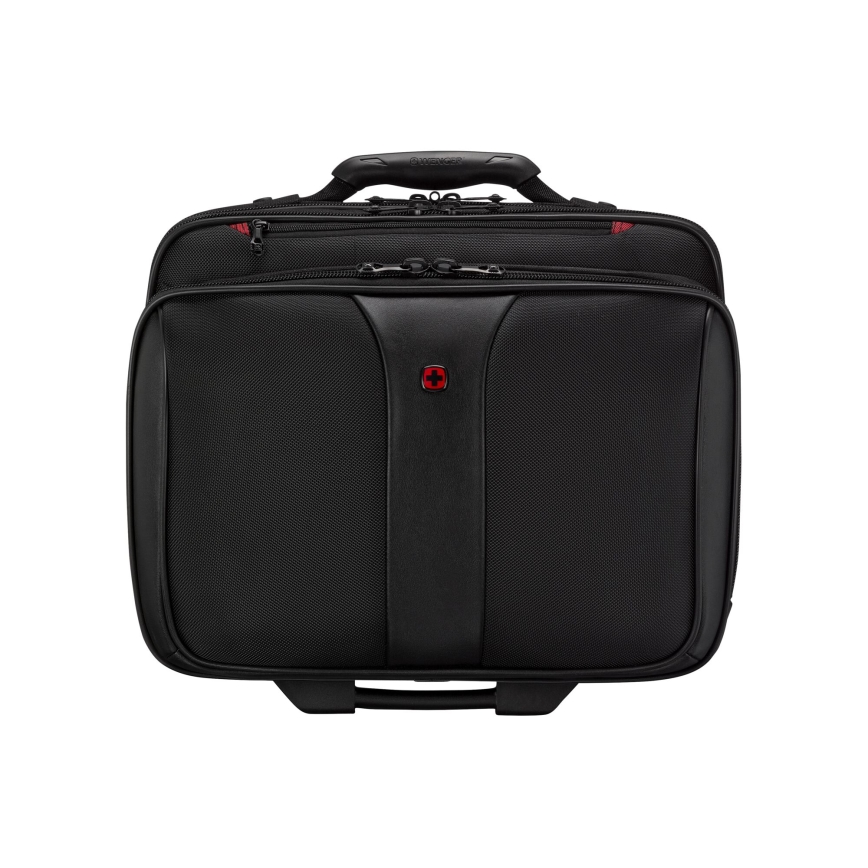 Wenger - Пътнически куфар на колела 25 l 17" + чанта за лаптоп 15,6" Patriot черен