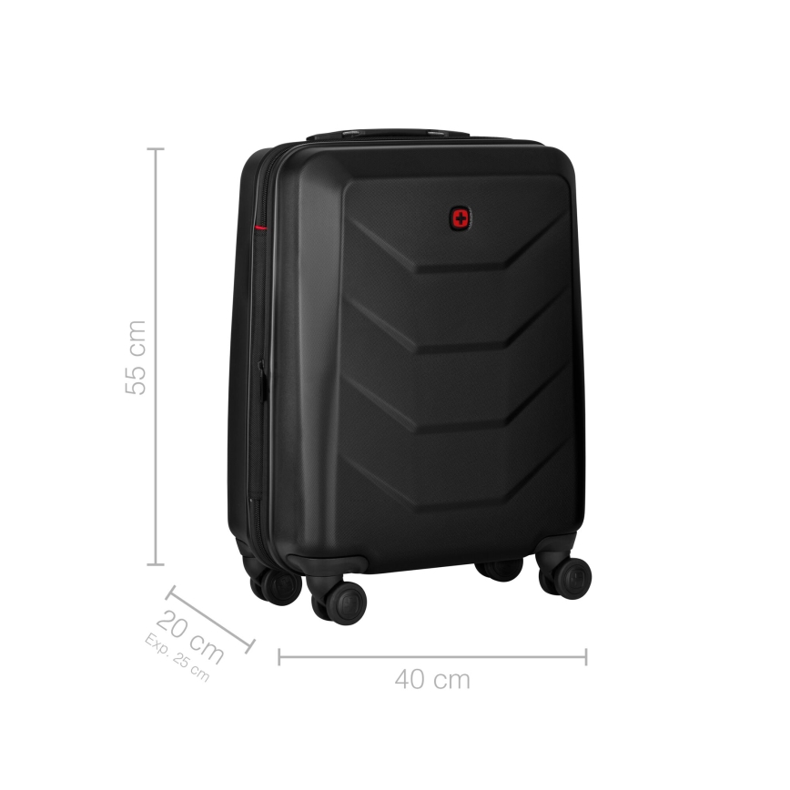 Wenger - Пътнически куфар на колела 36 l Prymo черен