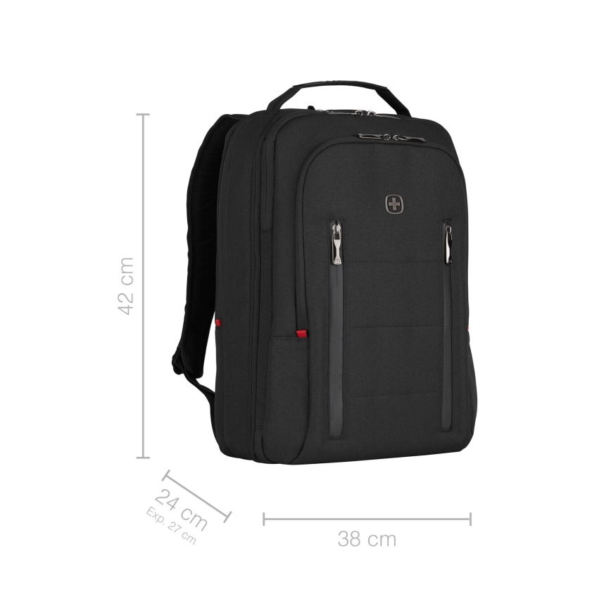 Wenger - Раница за лаптоп 16 l 16" с джоб за таблет 12" Град Traveler черен