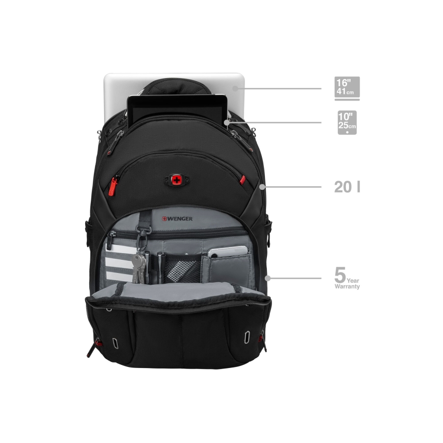 Wenger - Раница за лаптоп 20 l 15" с джоб за таблет 10" Gigabyte черен
