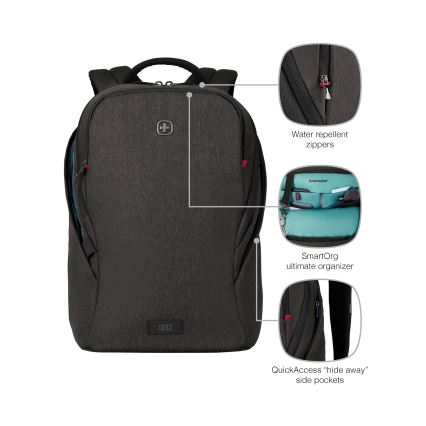 Wenger - Раница за лаптоп 21 l 16" с джоб за таблет 10" MX Осветление черен