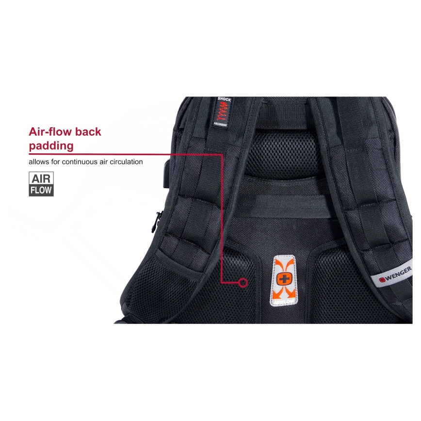 Wenger - Раница за лаптоп 25 l 16" с джоб за таблет 10" Pegasus Deluxe черен