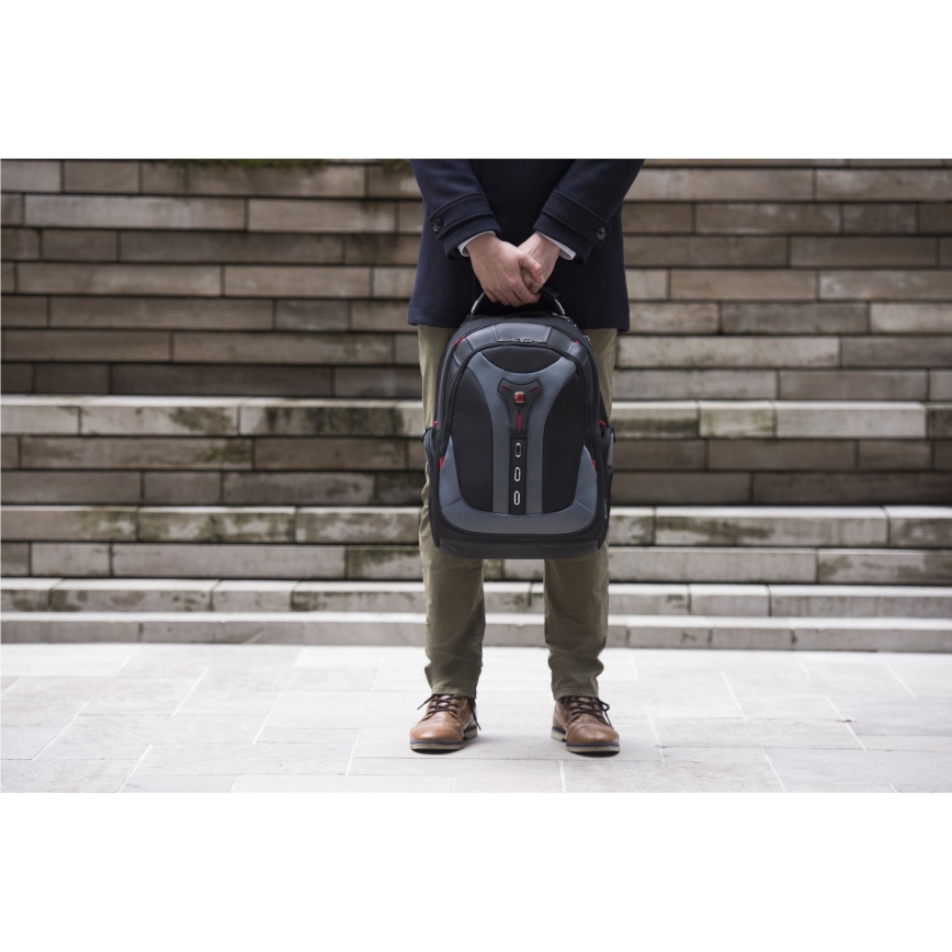 Wenger - Раница за лаптоп 25 l 17" с джоб за таблет 12" Pegasus черен/сив