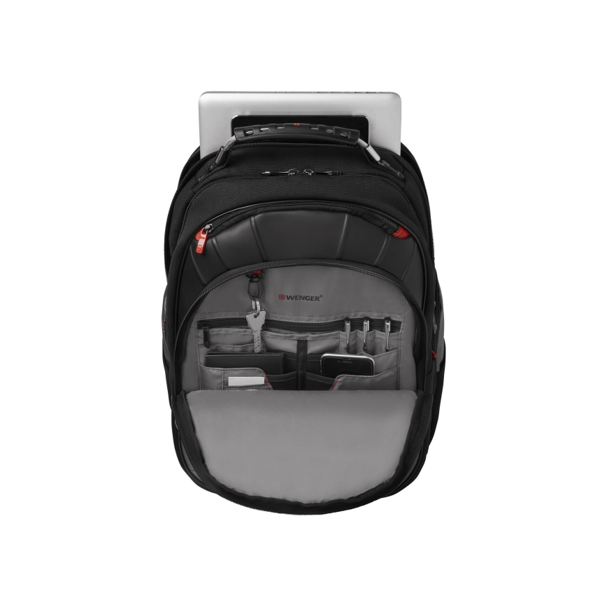 Wenger - Раница за лаптоп 25 l 17" с джоб за таблет 12" Pegasus черен/сив