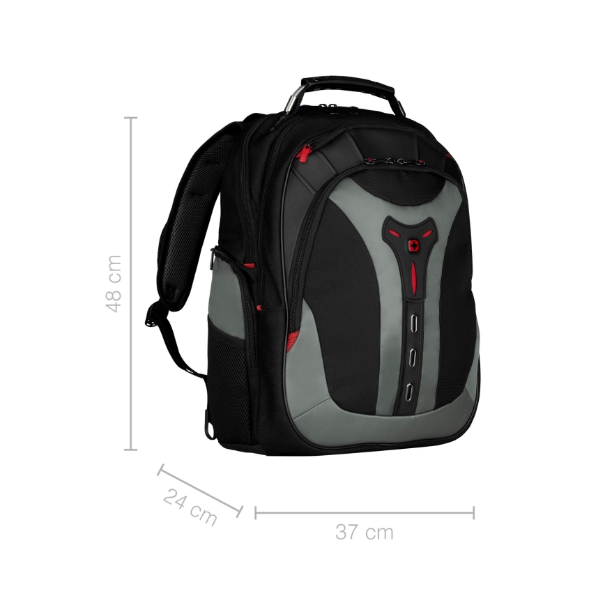 Wenger - Раница за лаптоп 25 l 17" с джоб за таблет 12" Pegasus черен/сив