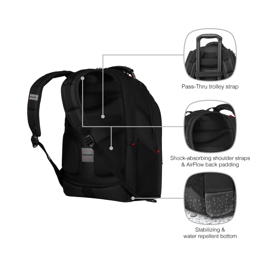 Wenger - Раница за лаптоп 26 l 17 с джоб за таблет 10 Ibex Ballistic Deluxe