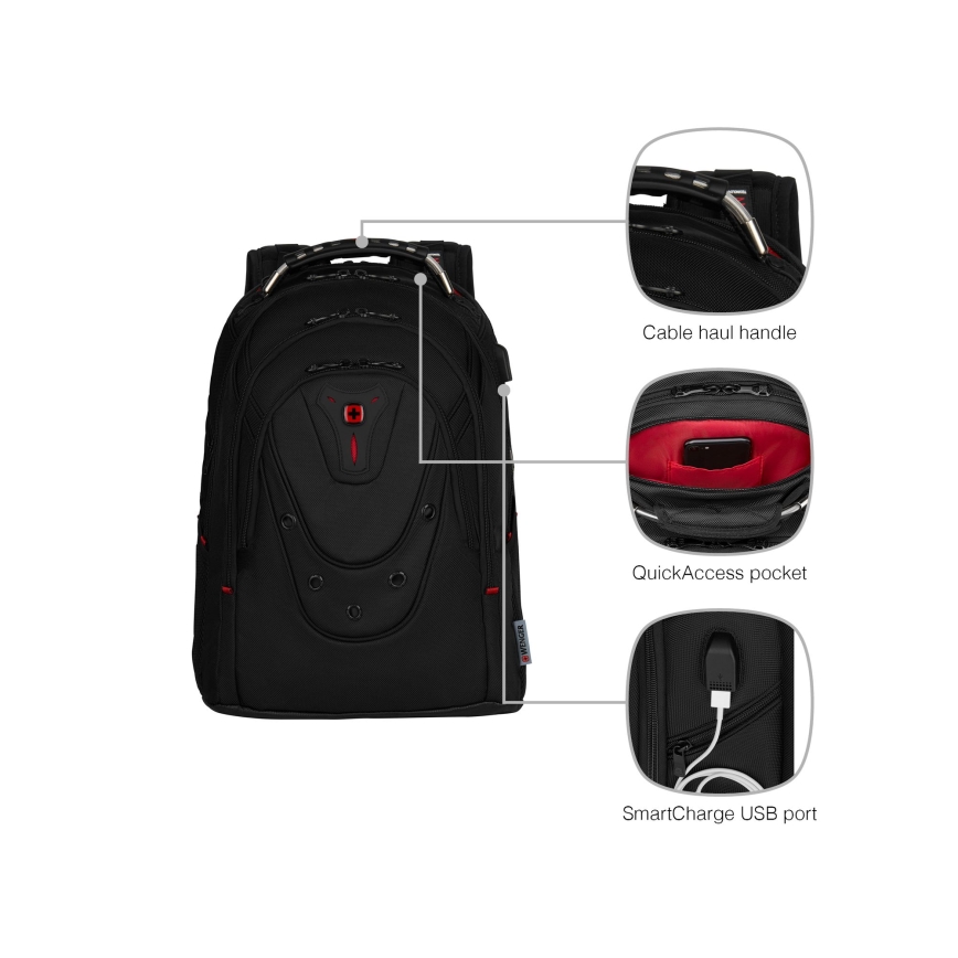 Wenger - Раница за лаптоп 26 l 17 с джоб за таблет 10 Ibex Ballistic Deluxe