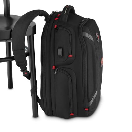Wenger - Раница за лаптоп 29 l 17,3'' с джоб за таблет 12" Плейър One черен