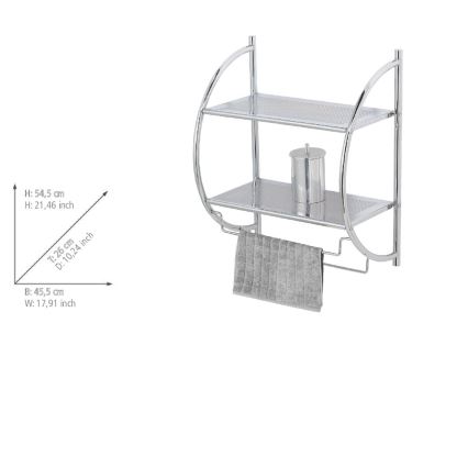 WENKO 15173100 - Рафт EXCLUSIVE 45,5x54,5 см, лъскав хром