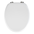 WENKO 154008100-WC тоалетно седало VALENCIA 43x36 см бяло/сребристо