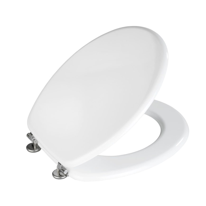 WENKO 154008100-WC тоалетно седало VALENCIA 43x36 см бяло/сребристо