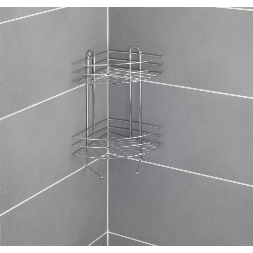WENKO 15498100 - Ъглов рафт EXCLUSIVE 23x30,5 cm лъскав хром