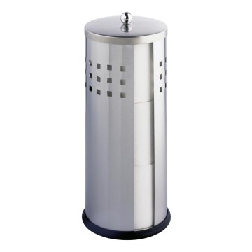 WENKO 16636100 - Държач за тоалетна хартия ANCONA 13x34 см неръждаема стомана/сребрист