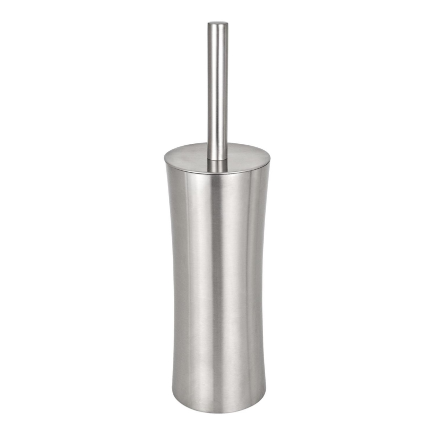 WENKO 16742100 - Четка за тоалетна PIENO 10x37,5 cm неръждаема стомана/сатинирано покритие
