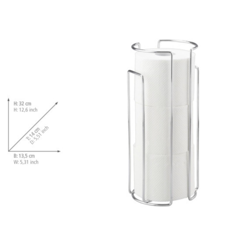 WENKO 16825100 - Държач за тоалетна хартия MILANO 13,5x32 см лъскав хром