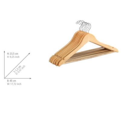 WENKO 17219008100 - Закачалки ECO 45x23,5 см кафяви