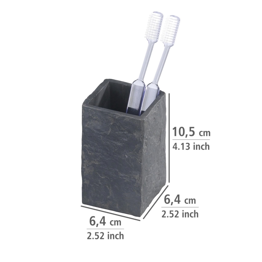 WENKO 17920100 - Чаша SLATE ROCK 6,4x10,5 см, антрацит