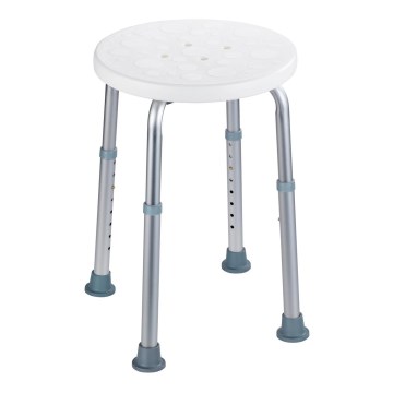 WENKO 1792921100-Столче SECURA 45,5x45,5 cm бяло/сребристо/сиво