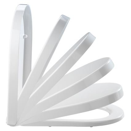 WENKO 18396100-WC тоалетно седало PALMA 46,5x35,7 cm бяло/сребристо