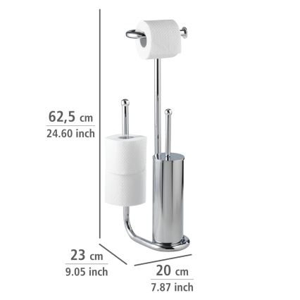 WENKO 18730100 - WC четка UNIVERSALO 20x62,5 cm, лъскав хром