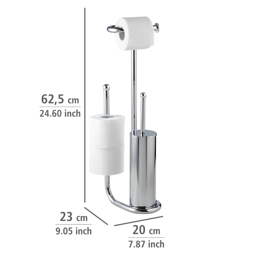 WENKO 18730100 - WC четка UNIVERSALO 20x62,5 cm, лъскав хром
