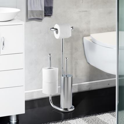WENKO 18730100 - WC четка UNIVERSALO 20x62,5 cm, лъскав хром