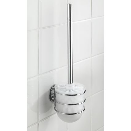 WENKO 18768100-WC комплект TURBO-LOC RUND стомана 10x37,5 cm гланц хром/бял