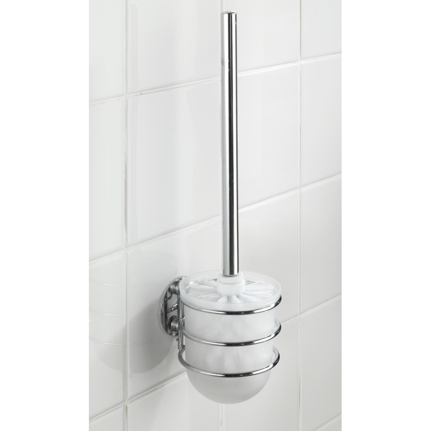 WENKO 18768100-WC комплект TURBO-LOC RUND стомана 10x37,5 cm гланц хром/бял