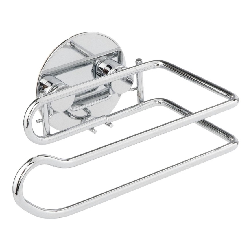 WENKO 18774100 - Държач за тоалетна хартия TURBO-LOC RUND STAHL 14 x 9 см хром