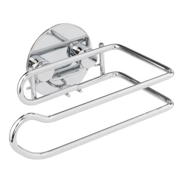 WENKO 18774100 - Държач за тоалетна хартия TURBO-LOC RUND STAHL 14 x 9 см хром