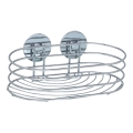 WENKO 18775100-Полица TURBO-LOC кръгла стоманена 23,5x13,5 cm лъскав хром