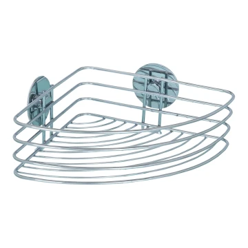 WENKO 18913100-Поличка TURBO-LOC кръгла стоманена 26,5x20 cm лъскав хром