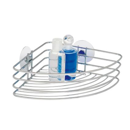 WENKO 18913100-Поличка TURBO-LOC кръгла стоманена 26,5x20 cm лъскав хром