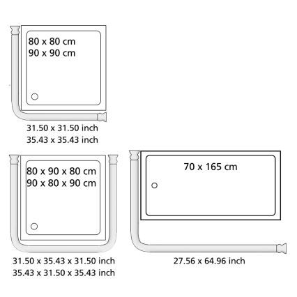 WENKO 19214100 - Прът UNIVERSAL 2x2 см бял