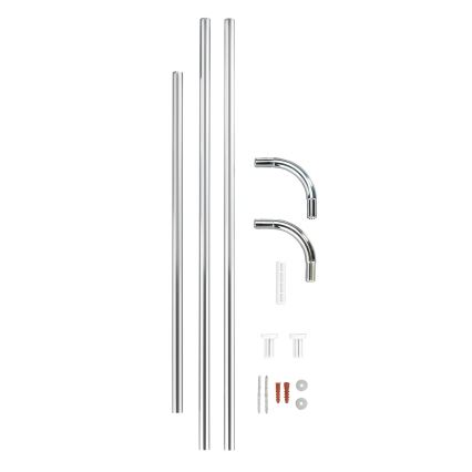 WENKO 19215100 - Държач за пръчка UNIVERSAL 2x2 см хром/бял